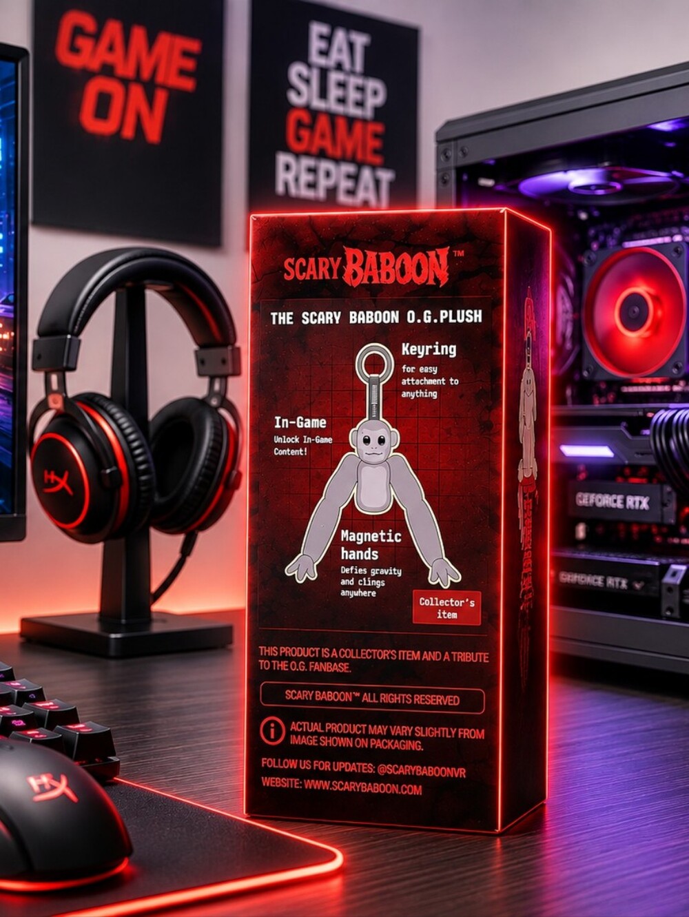 Scary Baboon O.G. - Black & Red - Picture 2 of 4